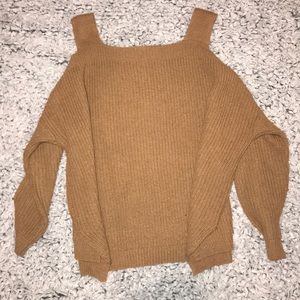 WINDSOR: off shoulder strapped sweater